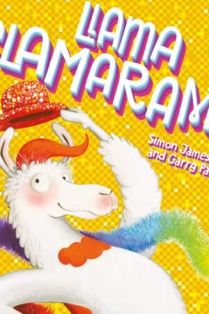 Llun clawr/Book cover image Llama Glamarama