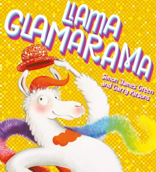 Llun clawr/Book cover image Llama Glamarama