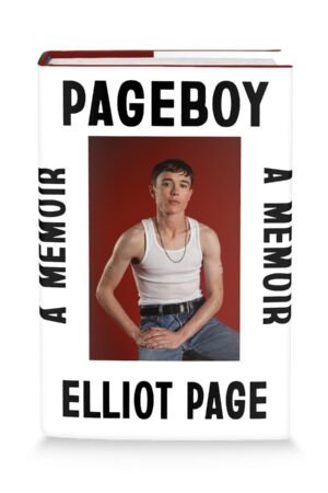 A photo of the book on a white background, featuring an image of the writer, Elliot Page.